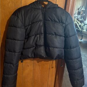 SHEIN Black Puffer Jacket